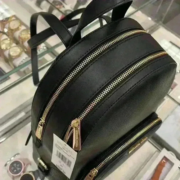 Michael Kors Backpack Jaycee Medium Leather Backpack Black main image 8